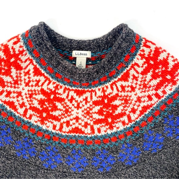 VINTAGE LL Bean Wool Crewneck Pullover S - Picture 3 of 8